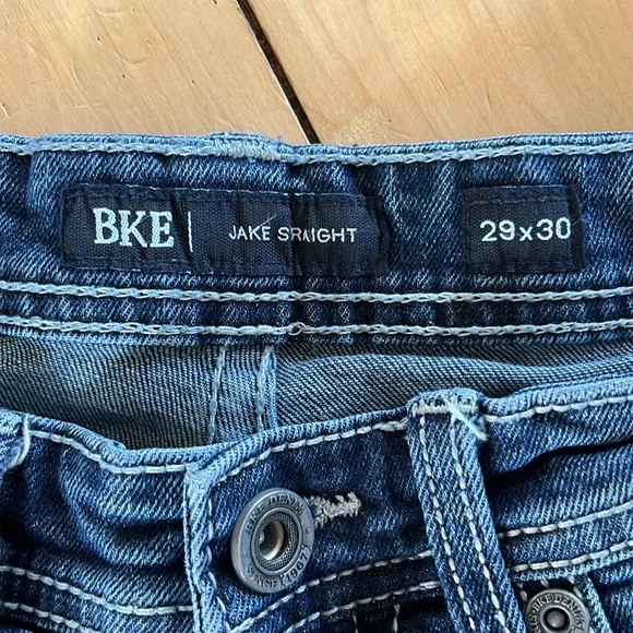 BKE Jake Straight Denim Blue Jeans 29x30 - Picture 8 of 12
